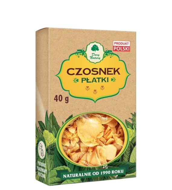 Czosnek płatki 40g DARY NATURY