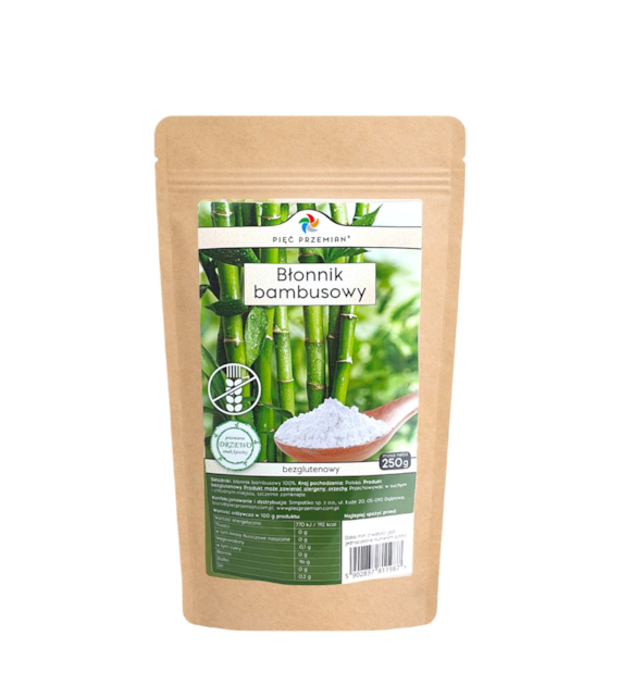 PIĘĆ PRZEMIAN Błonnik bambusowy bezglutenowy 250g