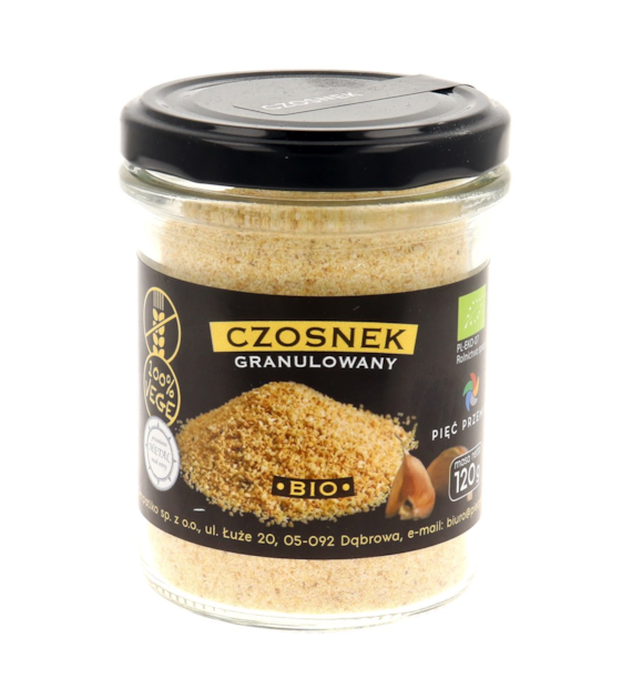 PIĘĆ PRZEMIAN Czosnek granulowany bezglutenowy BIO 120g