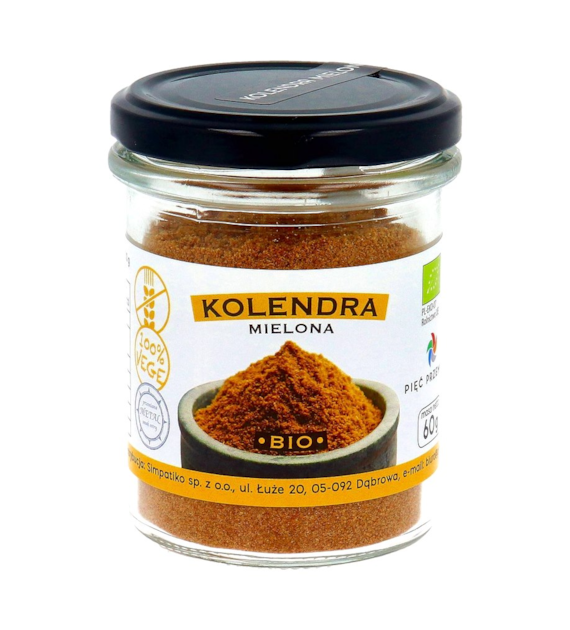 PIĘĆ PRZEMIAN Kolendra mielona bezglutenowa BIO 60g