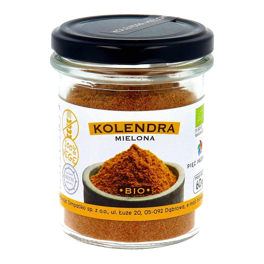 PIĘĆ PRZEMIAN Kolendra mielona bezglutenowa BIO 60g