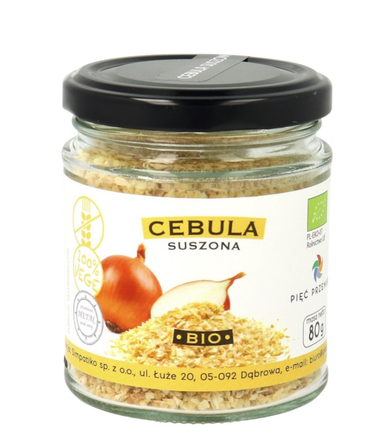 PIĘĆ PRZEMIAN Cebula suszona bezglutenowa BIO 80g