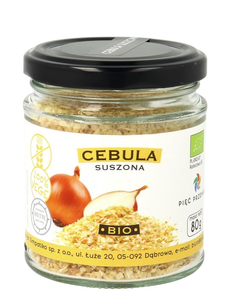 PIĘĆ PRZEMIAN Cebula suszona bezglutenowa BIO 80g