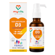 MyVita Witamina D3 Family Dzieci i Dorośli - krople 30ml
