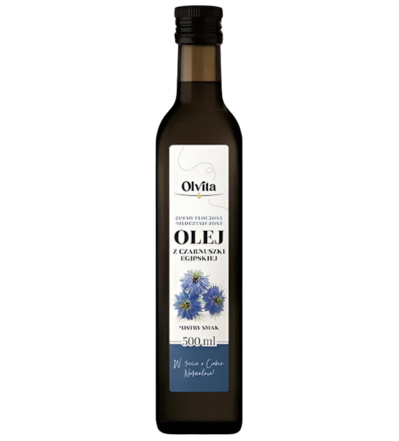 OLVITA Olej z czarnuszki zimnotłoczony 500ml (Egipt)