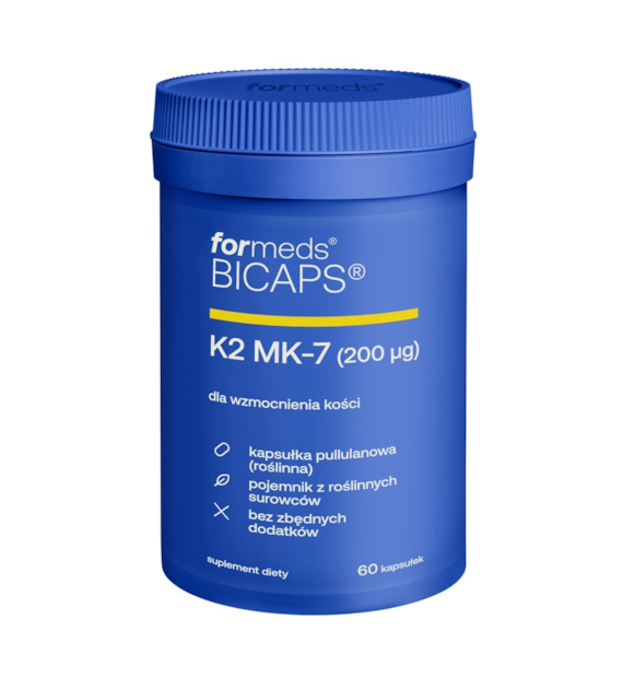 BICAPS K2 MK-7 200mcg, 60 kaps.  FORMEDS