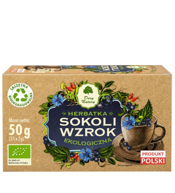 Herbatka Sokoli wzrok fix BIO 25*2g DARY NATURY