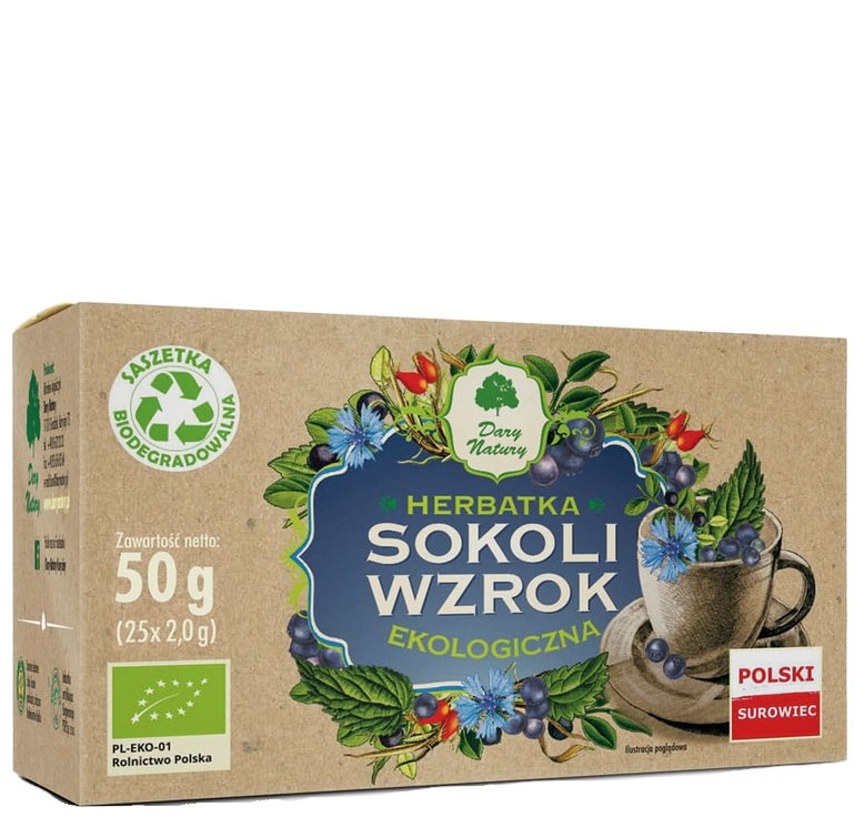 Herbatka Sokoli wzrok fix BIO 25*2g DARY NATURY