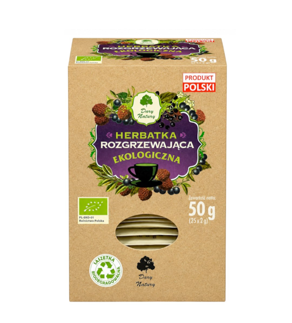 Herbatka Rozgrzewająca fix BIO 25*2g DARY NATURY