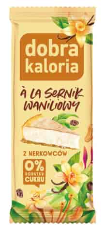 DOBRA KALORIA Baton z nerkowców a'la sernik waniliowy 35g KUBARA