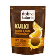 DOBRA KALORIA Kulki Kakao i Nuta pomarańczy 65g KUBARA