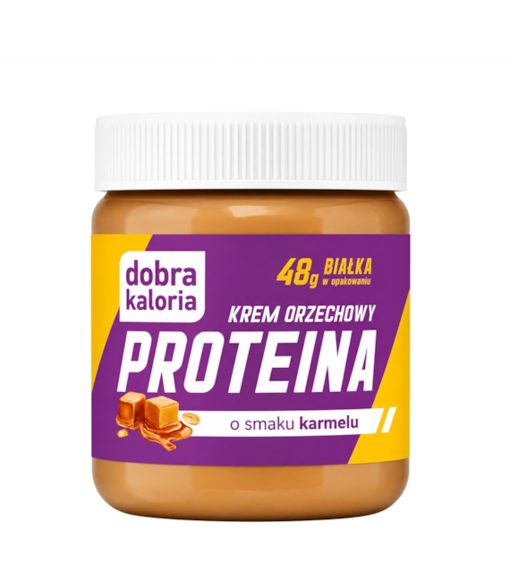 DOBRA KALORIA Krem orzechowy PROTEINA o smaku karmelu 200g