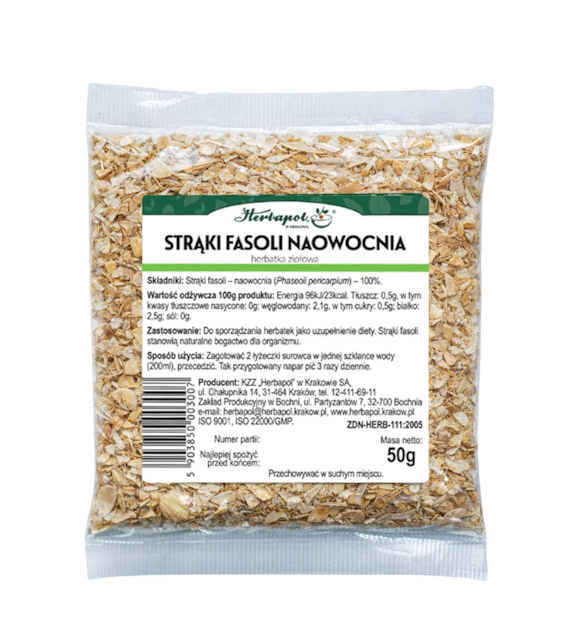 Fasola strąki naowocnia 50g HERBAPOL KRAKÓW