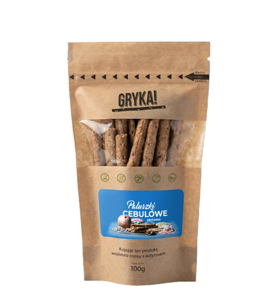 GRYKA! Paluszki gryczane cebulowe 100g DALEJ RAZEM