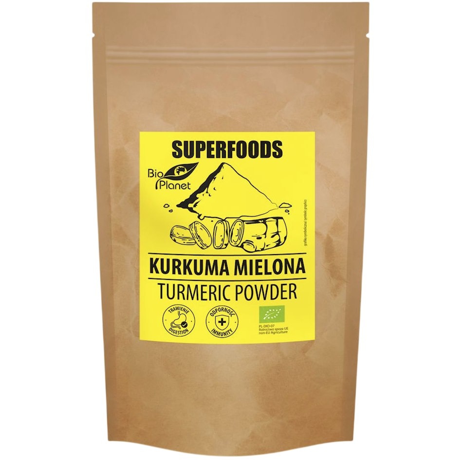 SUPERFOODS Kurkuma mielona BIO 500g BIO PLANET
