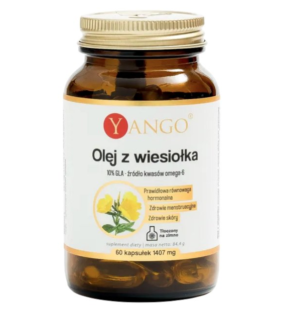 YANGO Olej z wiesiołka 1000mg, 60 kaps.