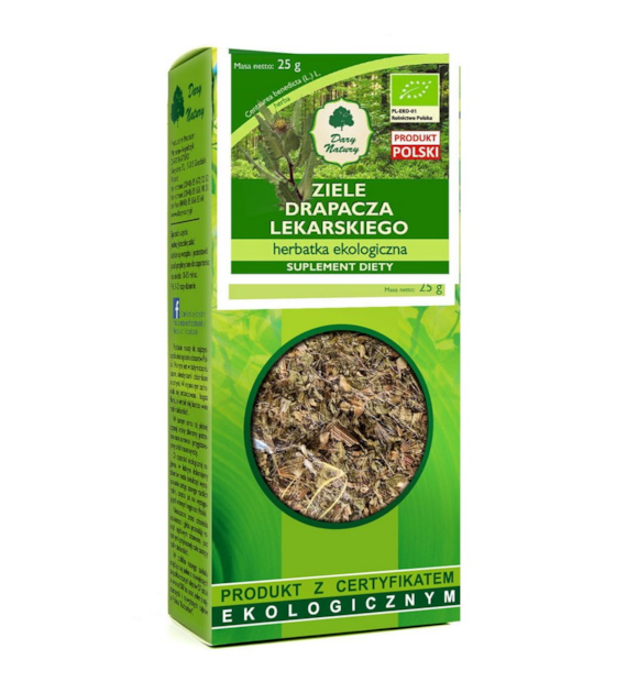 Drapacz lekarski ziele BIO 25g DARY NATURY - suplement diety