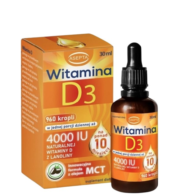 ASEPTA Witamina D3 Forte 4000 IU - 30ml