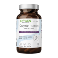 BIOWEN Cytrynian magnezu 825 mg z witaminą B6 (P-5-P) - 100 kapsułek