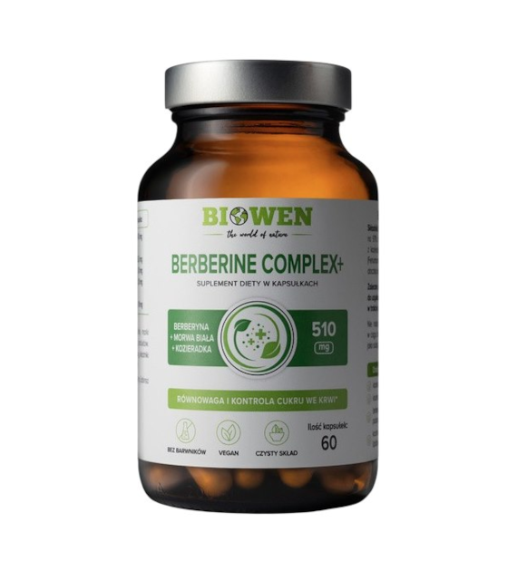 BIOWEN Berberine Complex+ 510 mg, 60 kapsułek