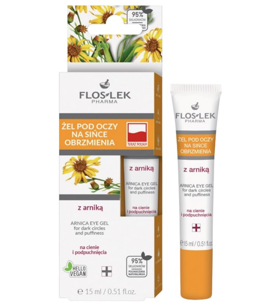 Żel arnikowy pod oczy na sińce, obrzmienia 15ml FLOSLEK