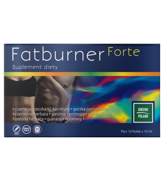 Fatburner Forte płyn 10 fiolek x 10ml GINSENG POLAND
