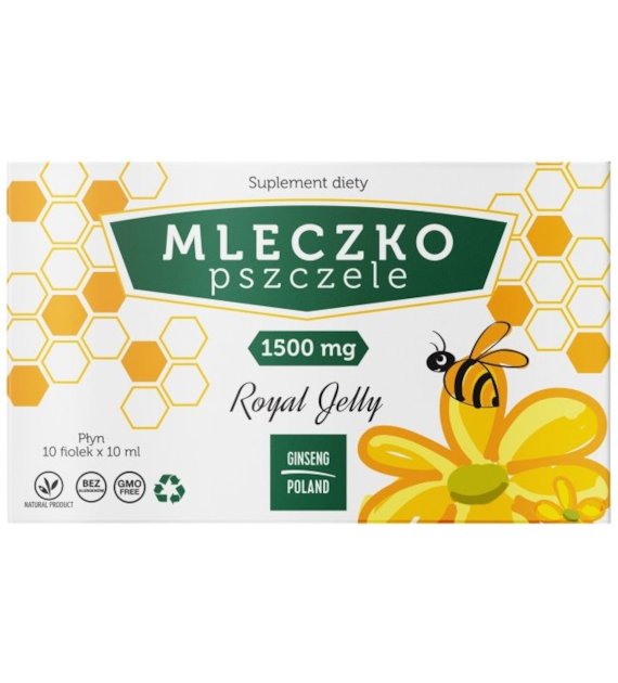 Mleczko pszczele 1500mg 10x10ml (fiolki) GINSENG POLAND