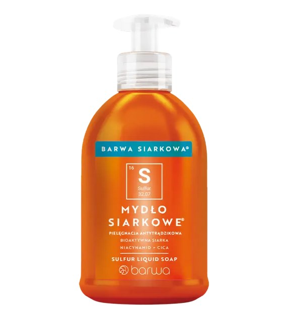 SIARKOWA Mydło siarkowe w płynie 300ml BARWA