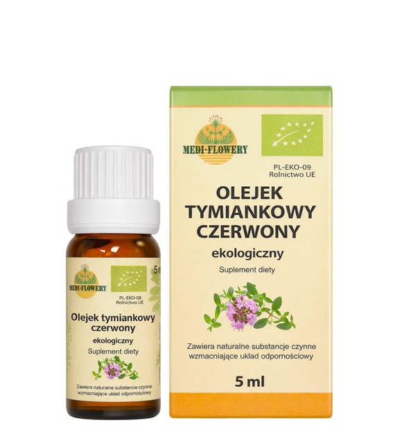 Olejek tymiankowy czerwony 100% BIO 5ml MEDI-FLOWERY