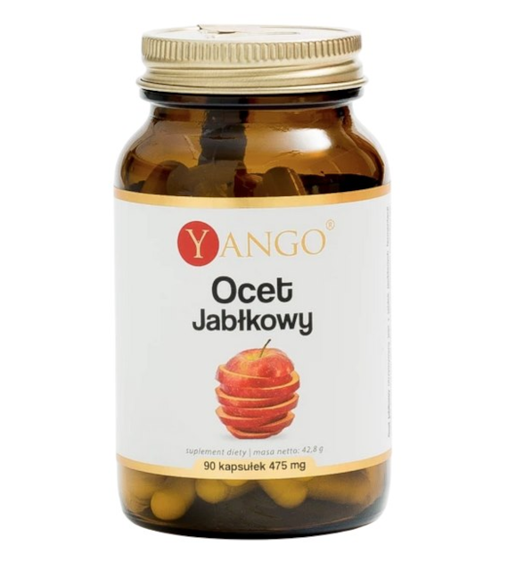 YANGO Ocet jabłkowy 475mg, 90 kaps.