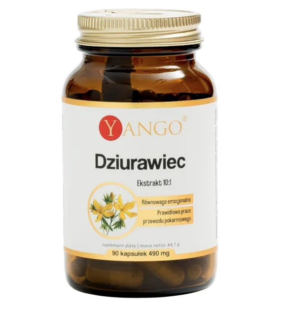 YANGO Dziurawiec ekstrakt 10:1 400mg, 90 kaps.