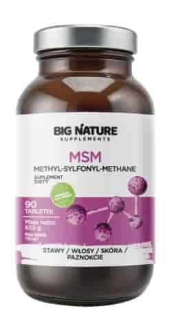 BIG NATURE Tabletki MSM 750mg, 90 tabl.