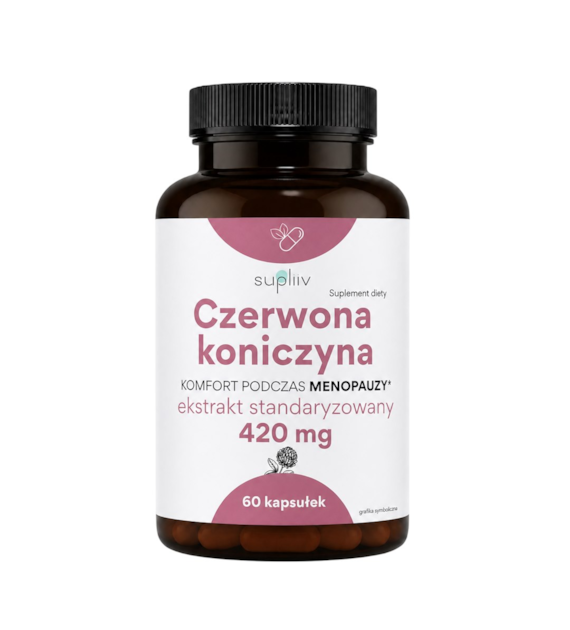 Czerwona koniczyna ekstrakt 420mg, 60 kaps. SUPLIIV