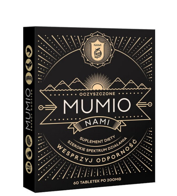 Mumio oczyczczone tabletki 200mg, 60tabl. NAMI