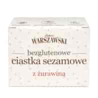 ŁAKOĆ WARSZAWSKI - Ciastka sezamowe z żurawiną bezglutenowe 150g