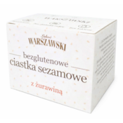 ŁAKOĆ WARSZAWSKI - Ciastka sezamowe z żurawiną bezglutenowe 150g