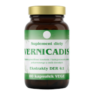 VERNICADIS ekstrakty DER 4:1 80 kaps. - suplement diety - wrotycz, piołun, dziurawiec, goździk, mniszek, kminek, mięta, tymianek