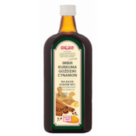 IMBIR KURKUMA GOŹDZIKI CYNAMON na bazie soków NFC 500ml POLSKA RÓŻA