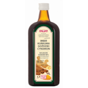 IMBIR KURKUMA GOŹDZIKI CYNAMON na bazie soków NFC 500ml POLSKA RÓŻA