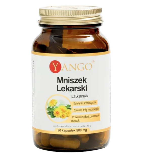 YANGO Mniszek lekarski - ekstrakt 10:1 410mg, 90 kaps.
