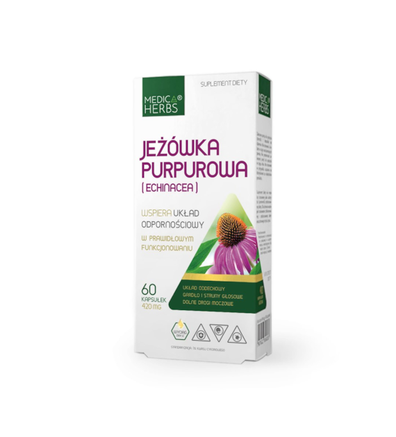 MEDICA HERBS Jeżówka purpurowa (Echinacea) 420mg, 60 kaps.
