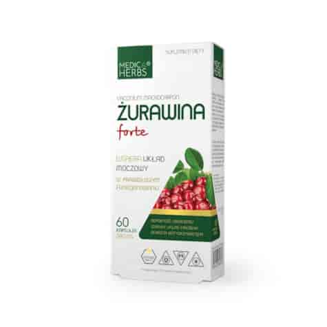MEDICA HERBS Żurawina forte 380mg, 60 kaps.