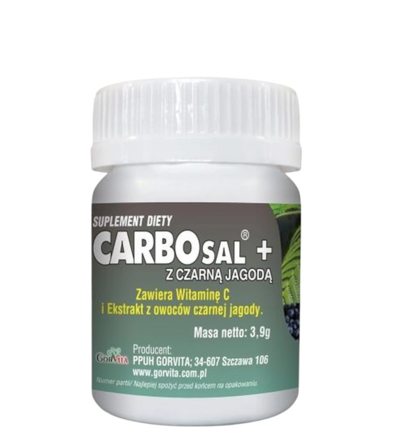 GORVITA Carbosal z czarną jagodą 30 kaps.