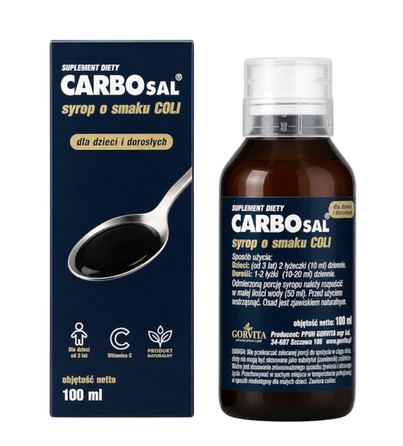 GORVITA Carbosal syrop o smaku coli 100ml