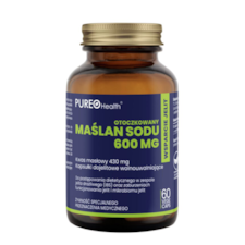 PUREO HEALTH Maślan sodu 600 mg, 60 kaps.