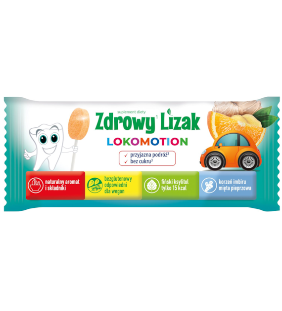 Zdrowy lizak LOKOMOTION bez cukru 1 szt. STARPHARMA