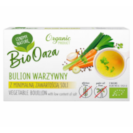 BIO OAZA Kostka rosołowa warzywna z minimalną zawartością soli BIO 60g