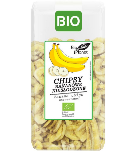 BIO PLANET Chipsy bananowe niesłodzone BIO 150g