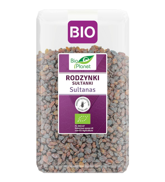 BIO PLANET Rodzynki sułtanki bezglutenowe BIO 1kg