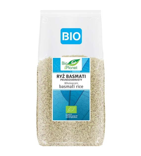 BIO PLANET Ryż basmati pełnoziarnisty BIO 500g